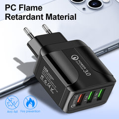 Fast Charge Mobile Phone Charger 3USB Smart European Standard American Standard British Standard 5V9V12V Multiport Travel Charger - Otaj Gifts