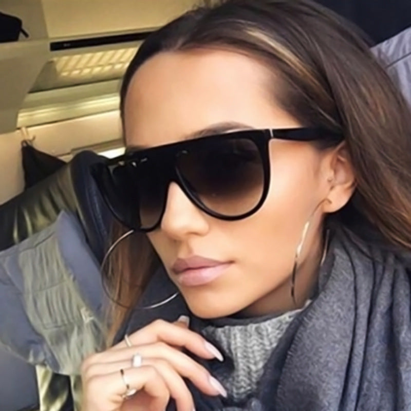 Retro Big Frame Sunglasses Glasses - Otaj Gifts