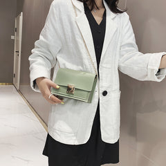 Ladies Fashion Simple Chain Small Square Bag - Otaj Gifts