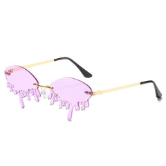 Sunglasses Personality Tear-shaped Visor Glasses - Otaj Gifts