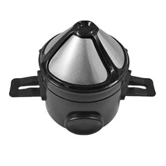 Foldable Portable Pour Over Coffee Dripper Reusable Double Layer Mesh Coffee Filter Black - Otaj Gifts