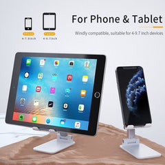Metal Desktop Tablet Holder Table Cell Foldable Extend Support Desk Mobile Phone Holder Stand For iPhone iPad Adjustable - Otaj Gifts