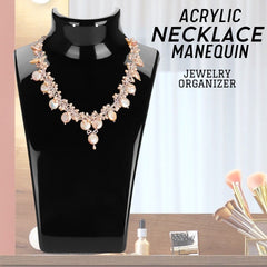 Acrylic Display Stand Necklace Pendant Bust Mannequin Earring Jewelry Chain Show - Otaj Gifts
