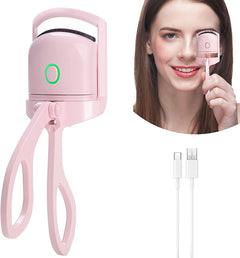 Eyelash Curler Portable Electric Heated Comb Eye Lash Long Lasting Eyelashes Curls Thermal Eyelash Curler Makeup Tools Heated Eyelash Curlers,Rechargeable Electric Eyelash Curler,Handheld Eyelash Heat - Otaj Gifts