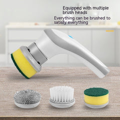 Electric Cleaning Brush 4 In 1 Spinning Scrubber Handheld Electric Cordless Cleaning Brush Portable - Otaj Gifts