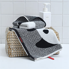 Panda Cartoon Pattern Facecloth Cotton Absorbent - Otaj Gifts