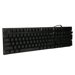 Gaming Keyboard Wired 104 Keys Ergonomic Backlight USB Keyboard for for Home Office Laptop Work GamingBlack - Otaj Gifts