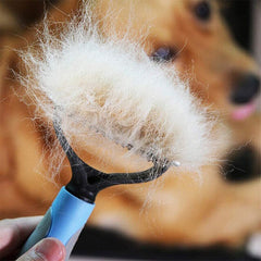 Grooming Brush For Pet Dog Cat Deshedding Tool Rake Comb Fur Remover Reduce 2-Side Dematting Tool For Dogs Cats Pets Grooming Brush Double Sided Shedding And Dematting Undercoat Rake Hair Removal Comb - Otaj Gifts