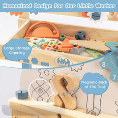 ROBOTIME Workbench Play Set Toddlers Kids Pretend Tool Bench Toy Workshop Toys - Otaj Gifts