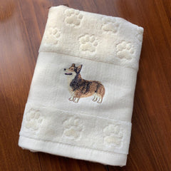 Dog Embroidery Water Absorbing Wash Towel - Otaj Gifts