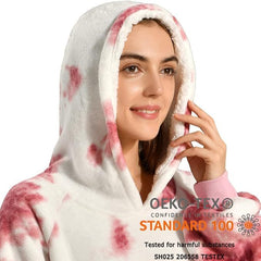 Krifey Wearable Blanket Hoodie, Oversized Sherpa Hooded As Birthday Gifts For Mom Women Girlfriend Men, Cozy Sweatshirt With Giant Pocket - Otaj Gifts