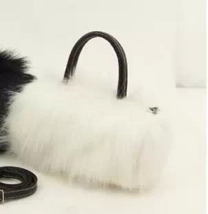 Winter cute imitation fur one shoulder messenger bag - Otaj Gifts