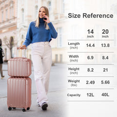 Suitcase Two-piece Set - Otaj Gifts