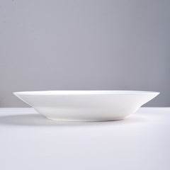 9.5 Inch Pure White Soup Plate, Dinner Plate 6 Pieces - Otaj Gifts