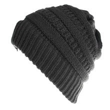 Mixed Color Knitted Wool Hat Ladies Non-labeled Ponytail Hat - Otaj Gifts