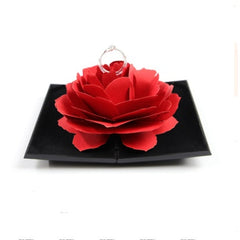 Rotating rose ring box - Otaj Gifts