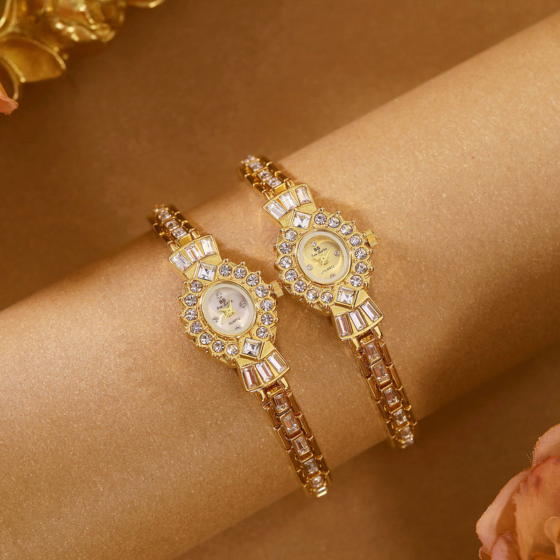 Women's Diamond Middle-ancient Magic Mirror Watch - Otaj Gifts