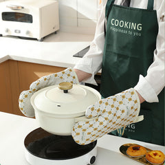 Anti-Scalding Microwave Cotton Non-Slip Insulation Gloves Oven Mitts  Kitchen Heat Resistant Thickened Cotton Heat Insulation Microwave Oven Oven Anti Scalding Household Gloves Baking Tools - Otaj Gifts