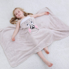 Coral Fleece Animal Cloak Absorbent Soft Bath Towel For Children - Otaj Gifts