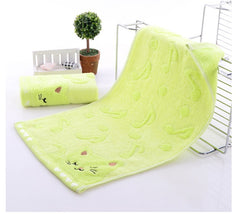 Bamboo Fiber Kitten Face Bath Towels - Otaj Gifts