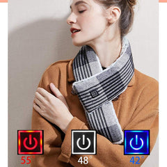 Rabbit Plush Washable Usb Rechargeable Heated Scarf - Otaj Gifts