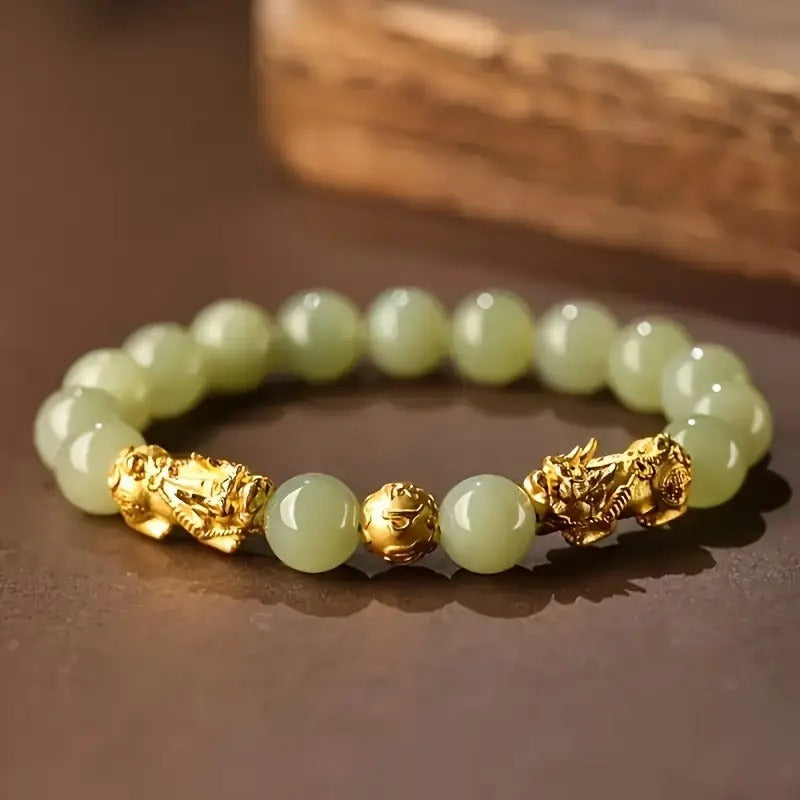 The Gold Pixiu Bracelet Is Suitable For Those Who Pursue Traditional Auspicious Meanings And Like To Wear Jewelry To Show Their Unique Style - Otaj Gifts