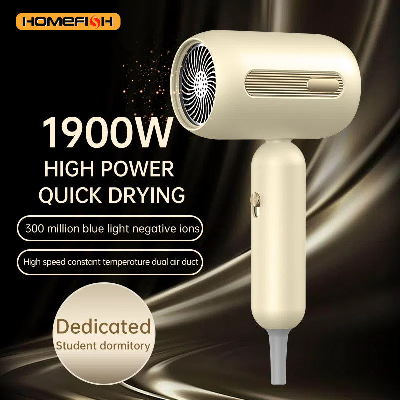 F41 Hair Dryer 1900W High-Speed Electric Turbine Airflow Low Noise Constant Temperature And Quick Drying Suitable For Home Salons - Otaj Gifts