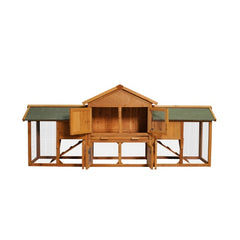 Oversized Rabbit Cage With 2 Running Spaces Small Animal Habitat - Otaj Gifts