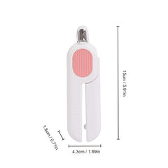 Dog And Cat Nail Clippers, Pet Nail Trimmers With LED Light, And Circular Cut-hole Cat Paw Cutter Dogs Nail Cutter Avoid Excessive Cutting - Otaj Gifts