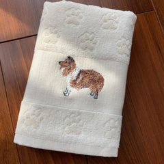 Dog Embroidery Water Absorbing Wash Towel - Otaj Gifts
