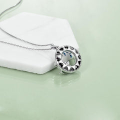 Elephant Necklace with Crystal Jewelry Gifts for Women Sterling Silver - Otaj Gifts