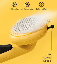 Little Bee Pet Needle Comb Cat Comb One Button Washing Artifact Pet Comb Hair Removal Pet Washing Brush Little Bee Pet Hair Removal Brush Comb - Gentle And Effective Grooming Tool For Dogs And Cats - Otaj Gifts