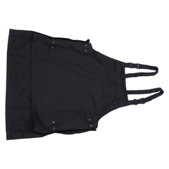 Kitchen Apron Black Apron Polyester Pockets Adjustable Strap Unisex Apron for Home Commercial Coffee Shop Restaurants - Otaj Gifts
