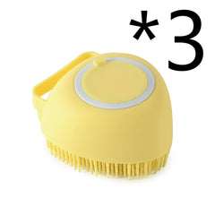 Silicone Dog Bath Massage Gloves Brush Pet Cat Bathroom Cleaning Tool Comb Brush For Dog Can Pour Shampoo Dog Grooming Supplies - Otaj Gifts