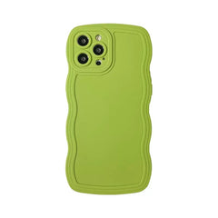 Solid Color Big Wave Suitable For Phone Case Solid Color Drop-resistant Soft Shell - Otaj Gifts