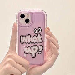 Purple Graffiti English Phone Case - Otaj Gifts