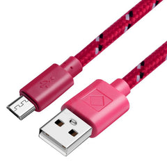 Woven nylon cloth data cable - Otaj Gifts