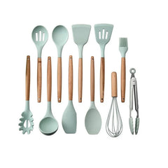 Kit 12 Pieces Silicone Kitchen Utensils - Otaj Gifts