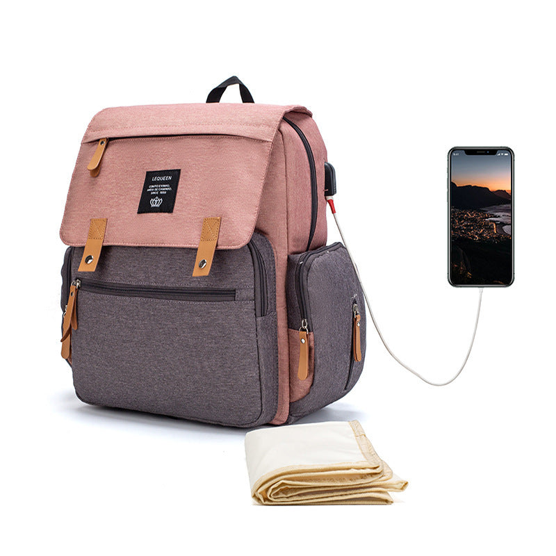 LEQUEEN Multifunctional Large Capacity Mummy Bag - Otaj Gifts