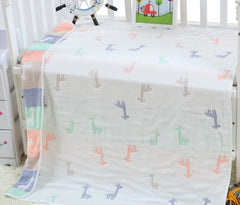 110 * 110cm baby bath towel cover blanket gauze children quilt quality baby children pure cotton 6 six layer gauze bath towel - Otaj Gifts