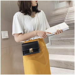 Ladies Fashion Simple Chain Small Square Bag - Otaj Gifts