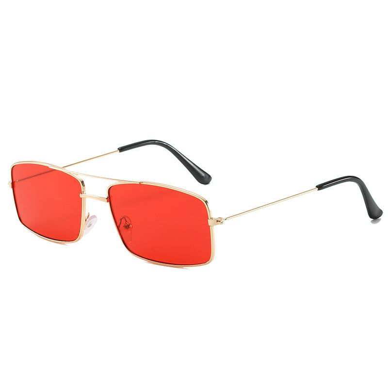 Retro square double beam glasses - Otaj Gifts