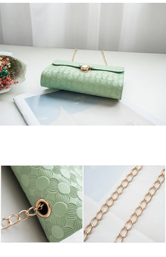 Embossed Small Square Bag Korean Mini Bag - Otaj Gifts