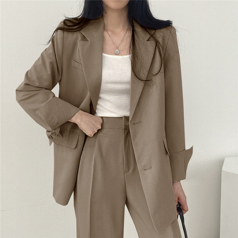 Women's Fashion L Korean Style Leisure Suit Trousers Suit - Otaj Gifts