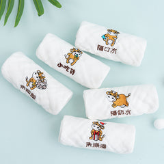 Children's Towel Embroidery Baby Saliva Towel - Otaj Gifts
