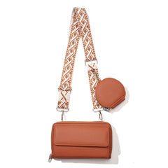 One-shoulder Crossbody Mobile Phone Bag Multi-functional Wide Shoulder Strap Bag - Otaj Gifts