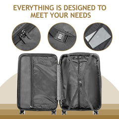 Vertical Striped Four In One Suitcase - Otaj Gifts