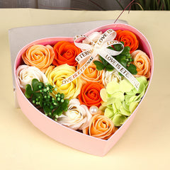 Creative New Soap Flower Heart-shaped Gift Box Valentine's Day Christmas Creative Birthday Gift - Otaj Gifts