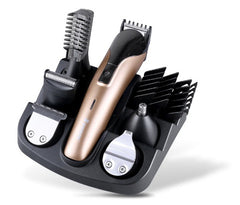 Kemei 6 in 1 Rechargeable Hair Trimmer Titanium Hair Clipper Electric Shaver Beard Trimmer Men Styling Tools Shaving Machine 600 - Otaj Gifts