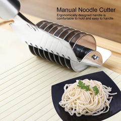Stainless Steel Noodle Lattice Roller Dough Cutter Pasta Spaghetti Maker for Kitchen Cooking Tools - Otaj Gifts